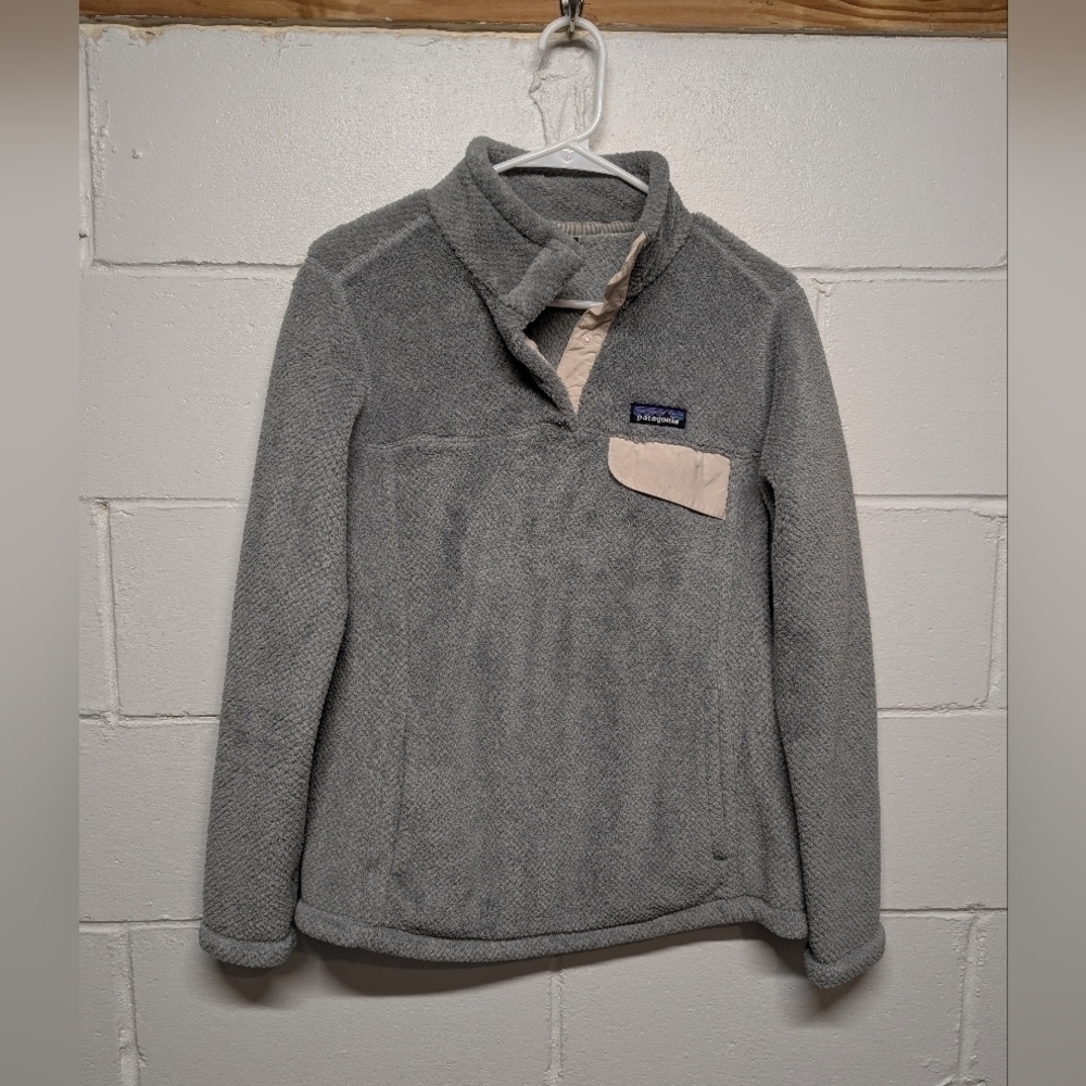 PATAGONIA (Women's Small) Re-Tool Snap Gray Fleece Pullover 25443 - Picture 2 of 9